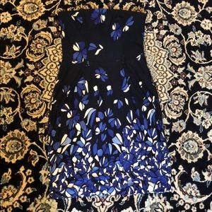 Shades of blue Mango strapless dress